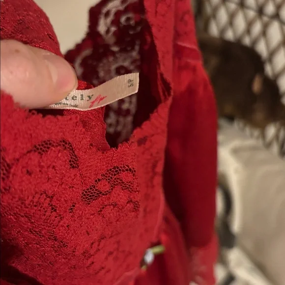 FREE PEOPLE RED LACE CAMI💗❤️💋 - Picture 3 of 3